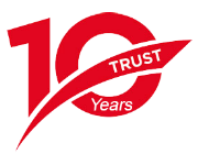 10 years trust logo